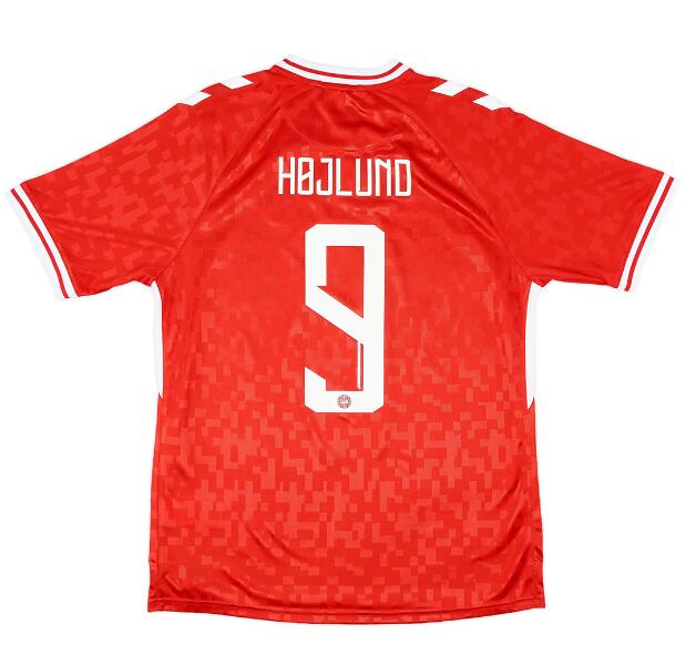 (image for) Højlund #9 Denmark Home Jersey Euro 2024